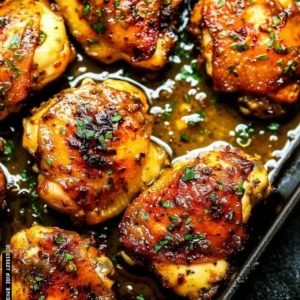Juicy oven baked chicken thighs ready in 30 minutes, perfect for a quick dinner.