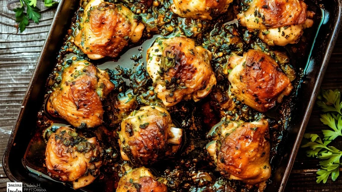 30-min Oven Baked Boneless Skinless Chicken Thighs