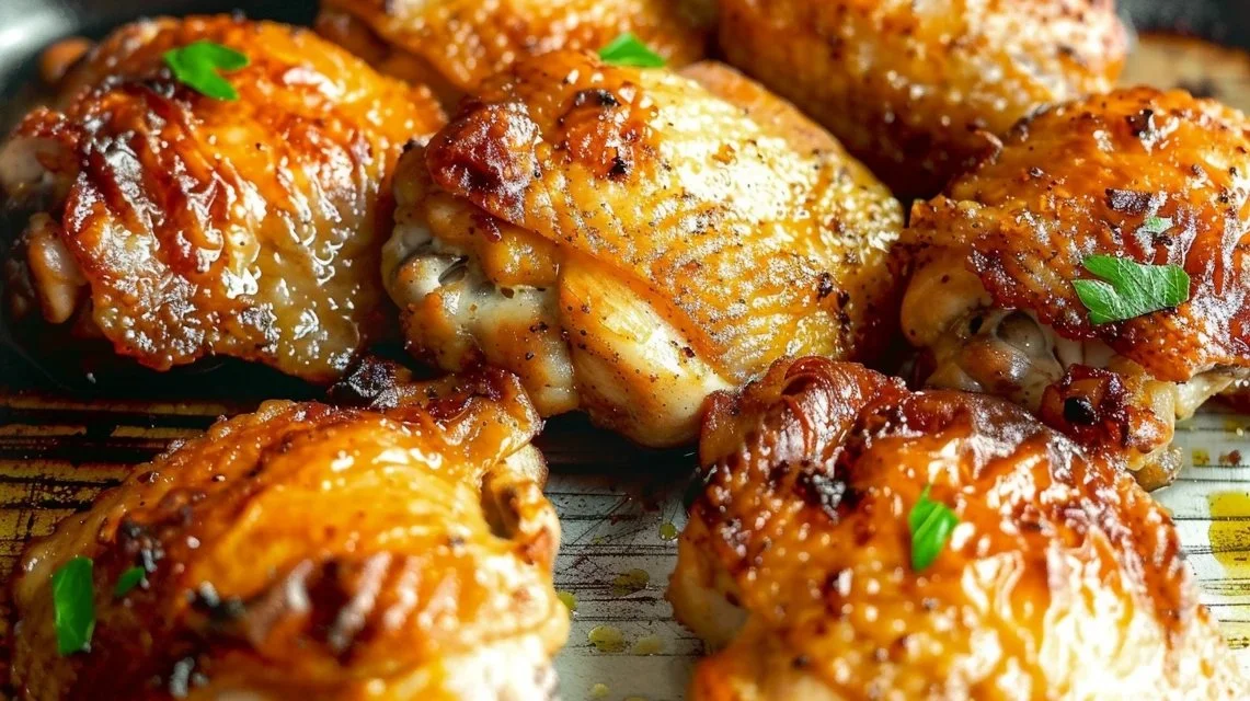 30-min Oven Baked Boneless Skinless Chicken Thighs