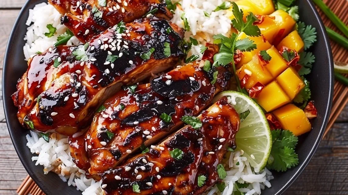 Asian Mango Glazed Chicken