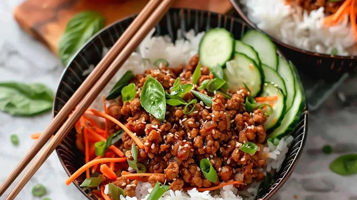 Best Protein Firecracker Ground Chicken Bowls
