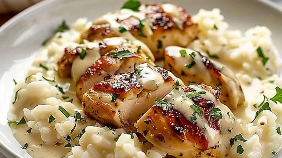 Creamy Smothered Chicken and Rice