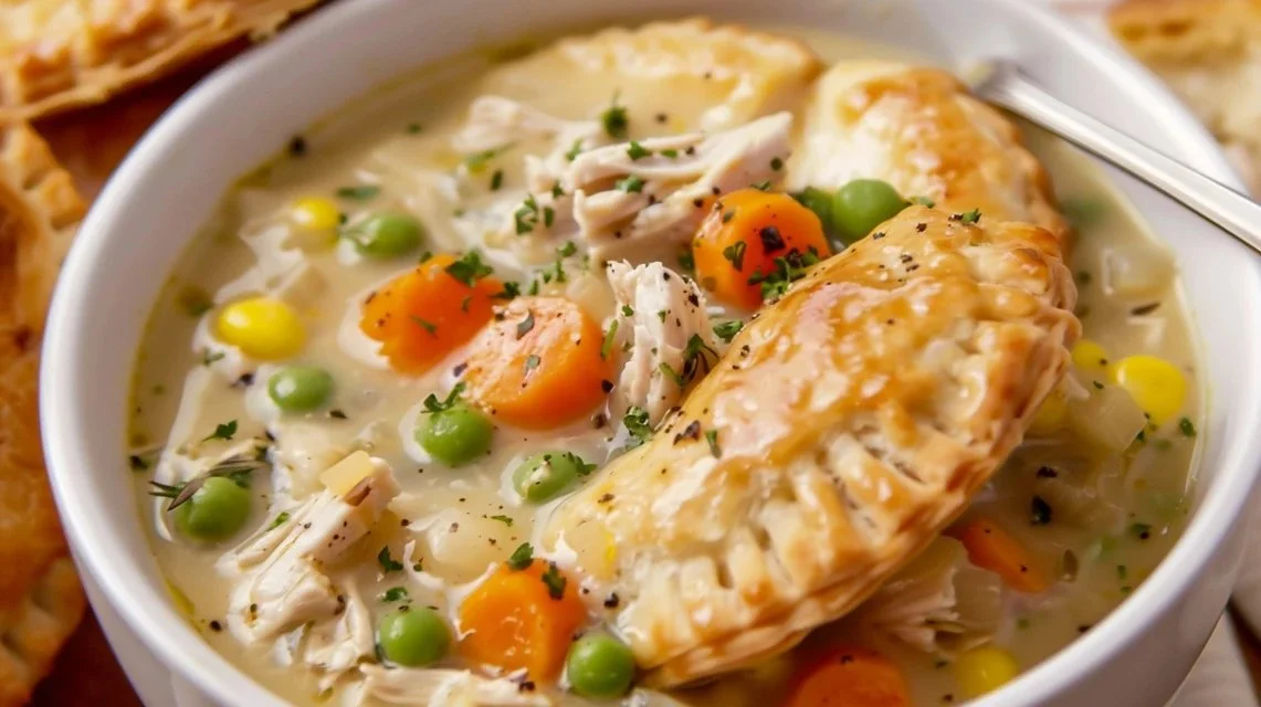 Chicken Pot Pie Soup Crockpot (Creamy & Easy)