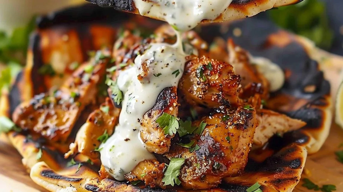 Chicken Shawarma with Garlic Sauce Recipe
