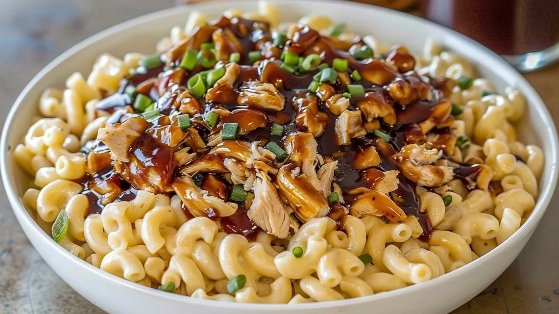 High-Protein Honey BBQ Chicken Mac & Cheese