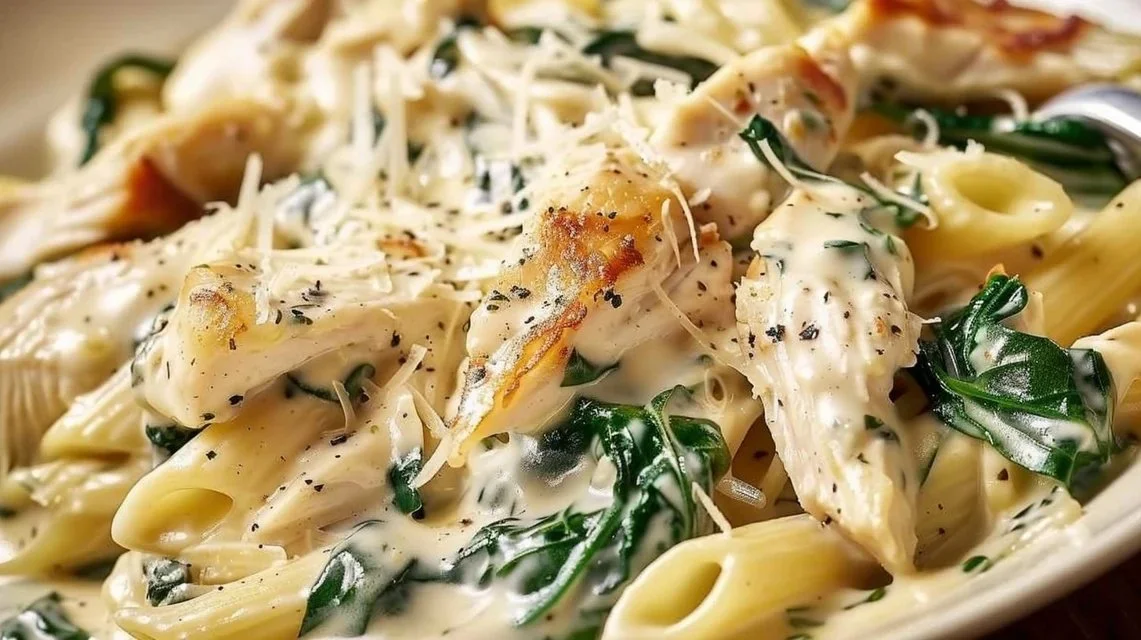 Creamy Spinach Chicken Pasta