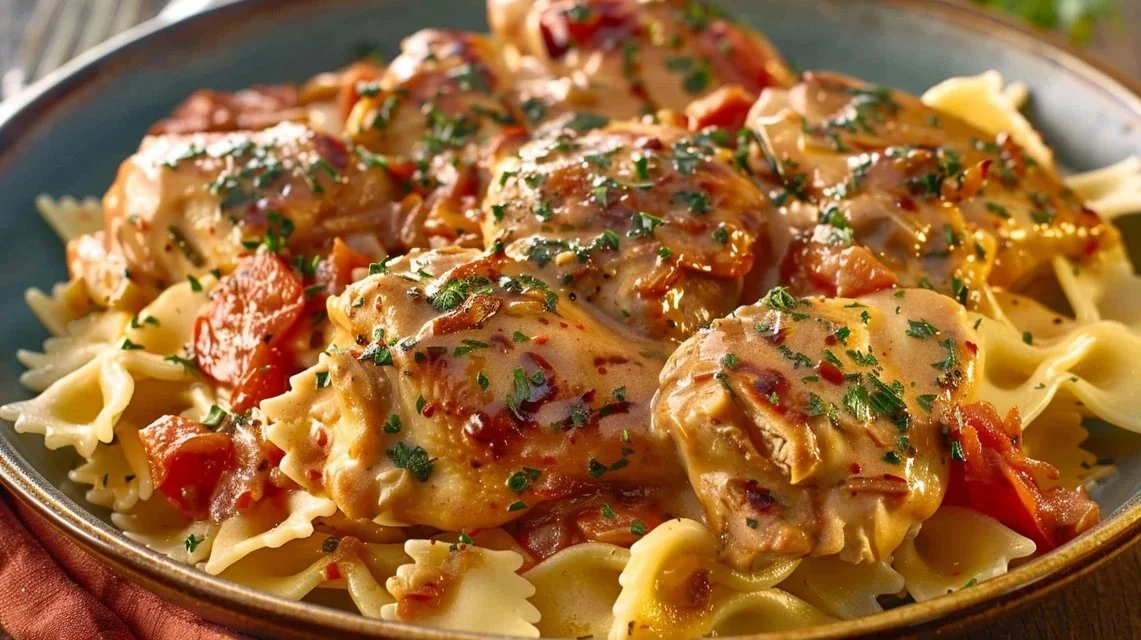 Crockpot Angel Chicken With Pasta