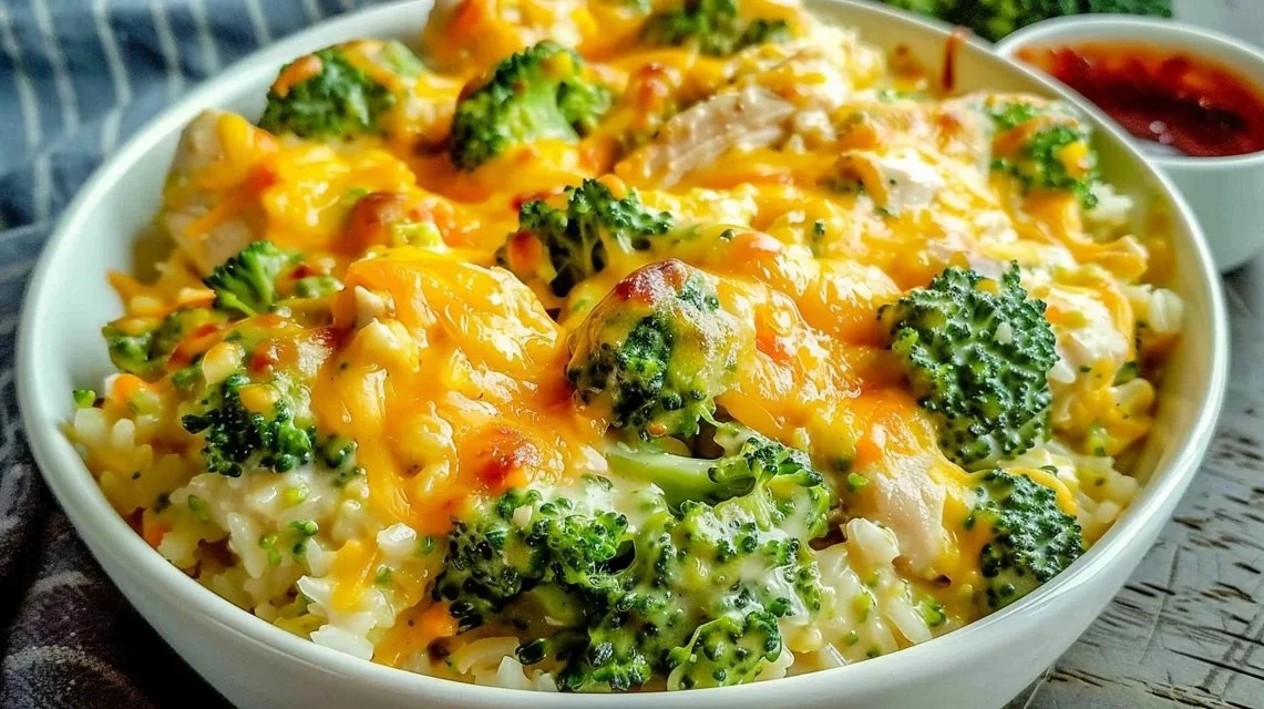 Crockpot Broccoli Cheddar Chicken and Rice Easy Weeknight Dinner