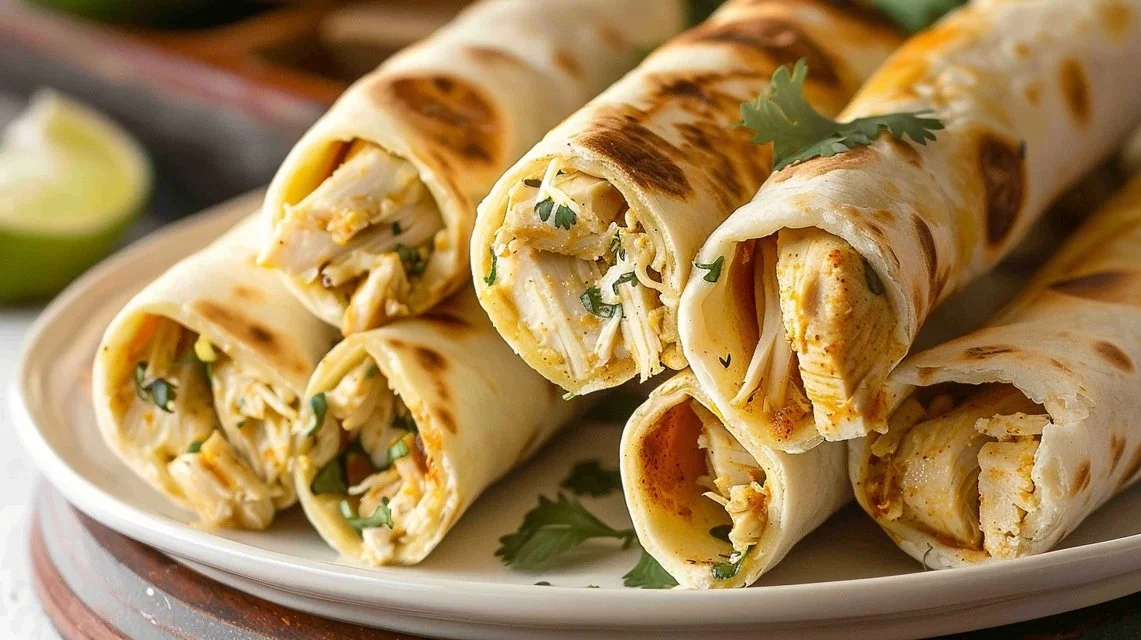 Baked Chicken Taquitos