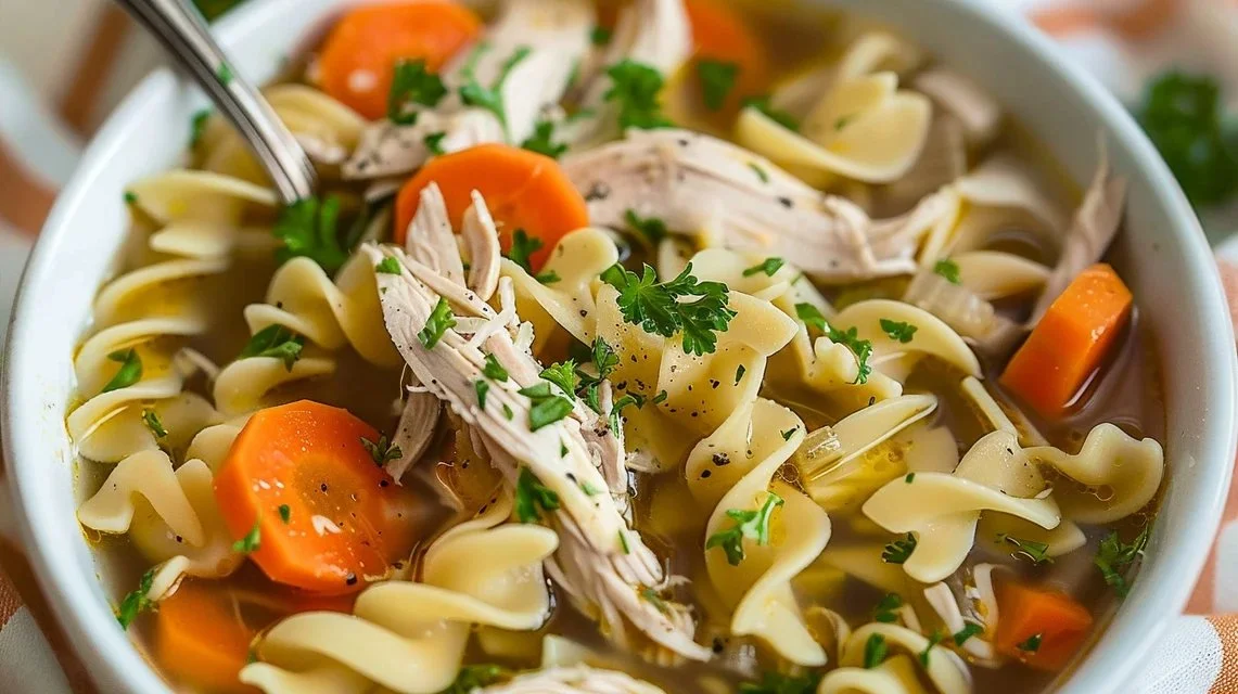 Easy Rotisserie Chicken Noodle Soup
