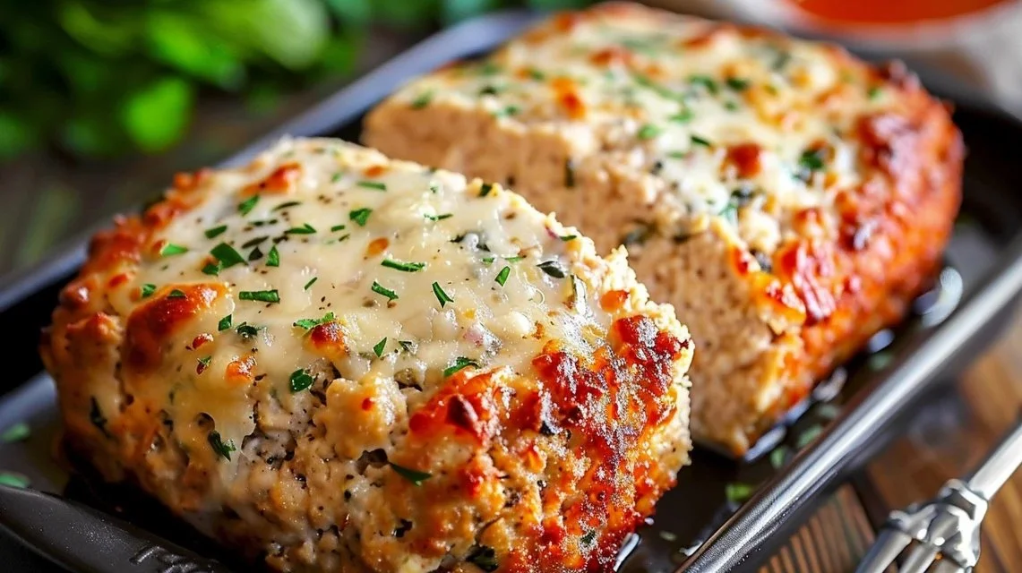 Garlic Parmesan Chicken Meatloaves