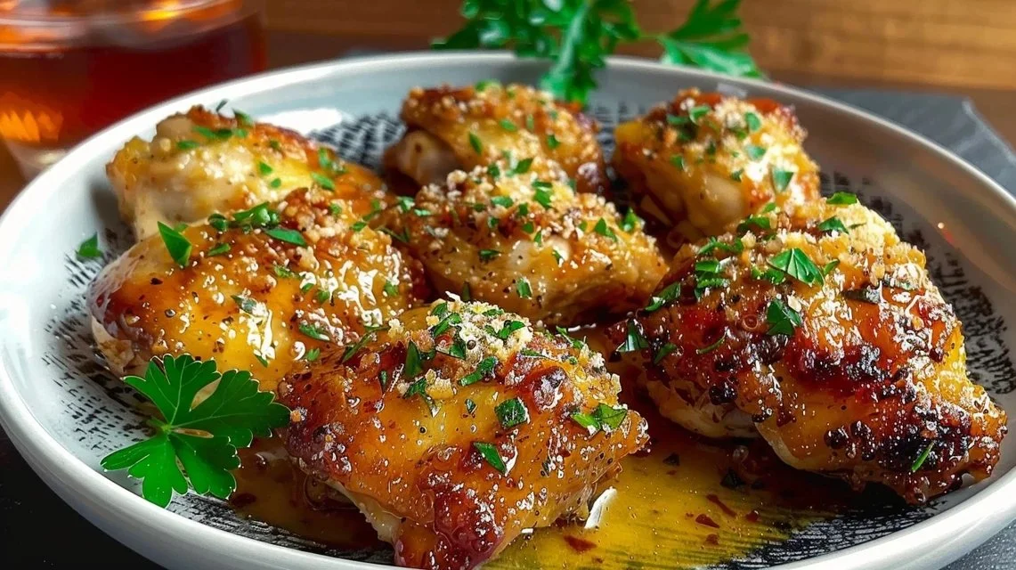 Garlic Parmesan Chicken Thighs