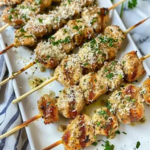 Delicious Grilled Chicken with Ranch Garlic Parmesan seasoning on the grill