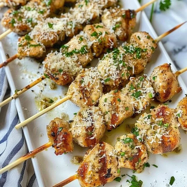 Delicious Grilled Chicken with Ranch Garlic Parmesan seasoning on the grill