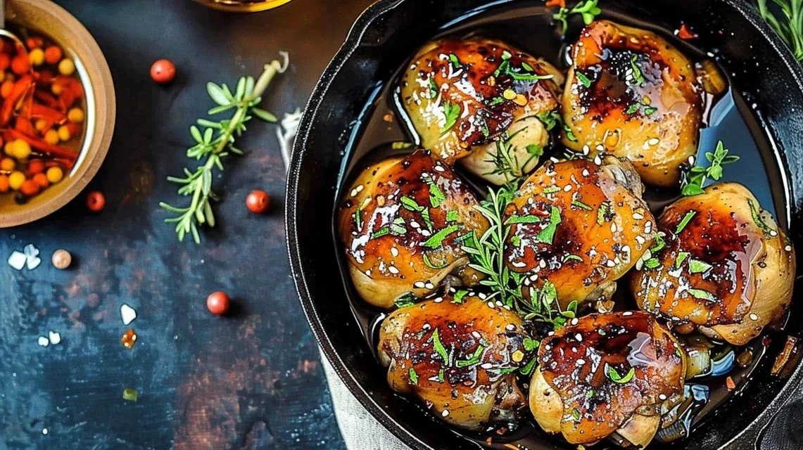 Honey Garlic Boneless Chicken Thighs