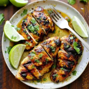 Delicious honey lime chicken served with fresh vegetables
