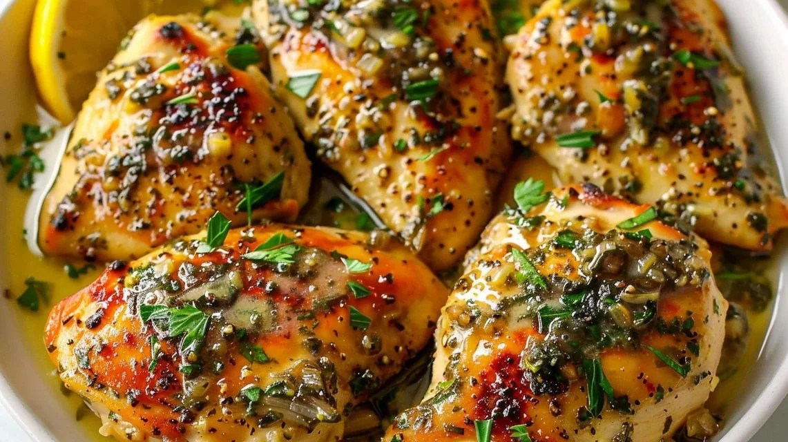 Slow Cooker Lemon Garlic Butter Chicken