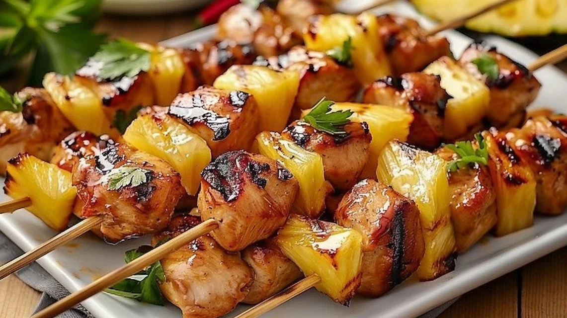 Pineapple Chicken Kabobs