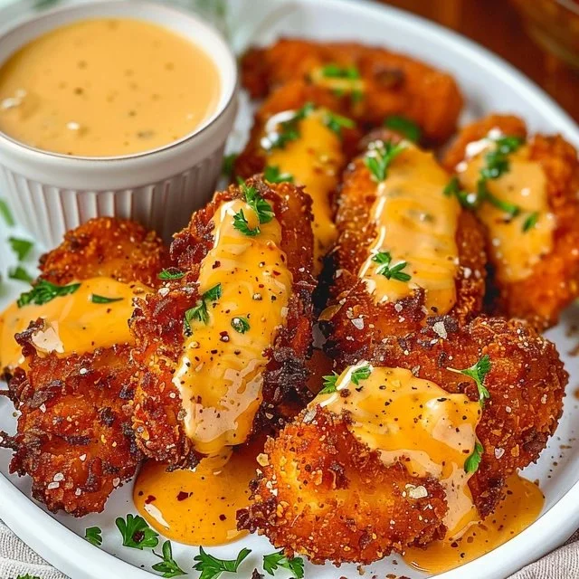 Quick chicken tender dinner plated with sides, ready to enjoy