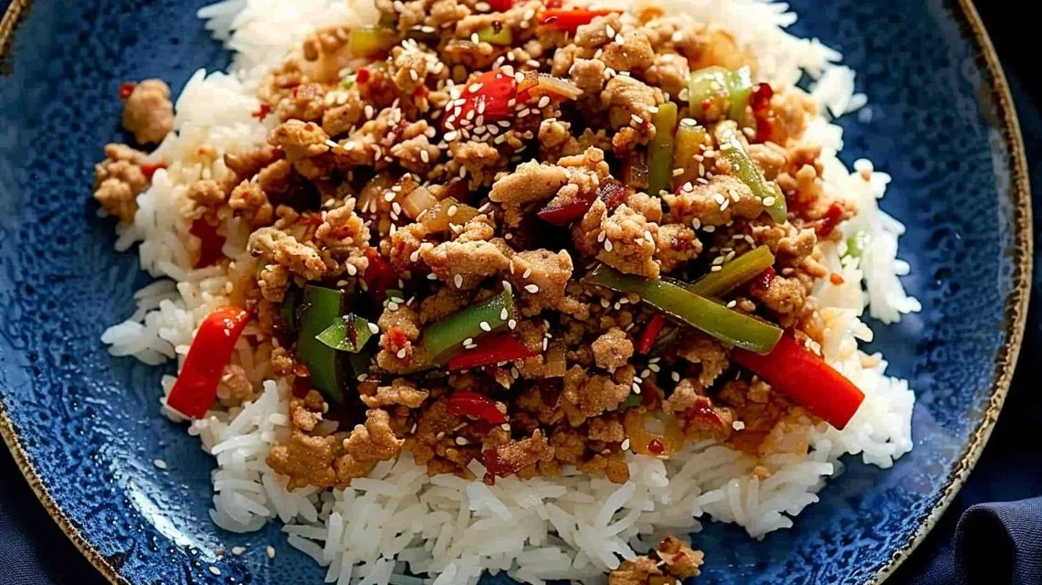 Sesame Ground Chicken (Easy Dinner)