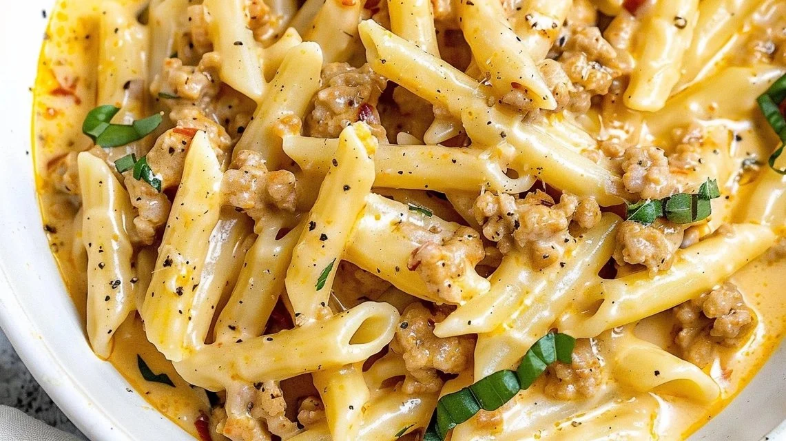 Creamy Ground Chicken Pasta