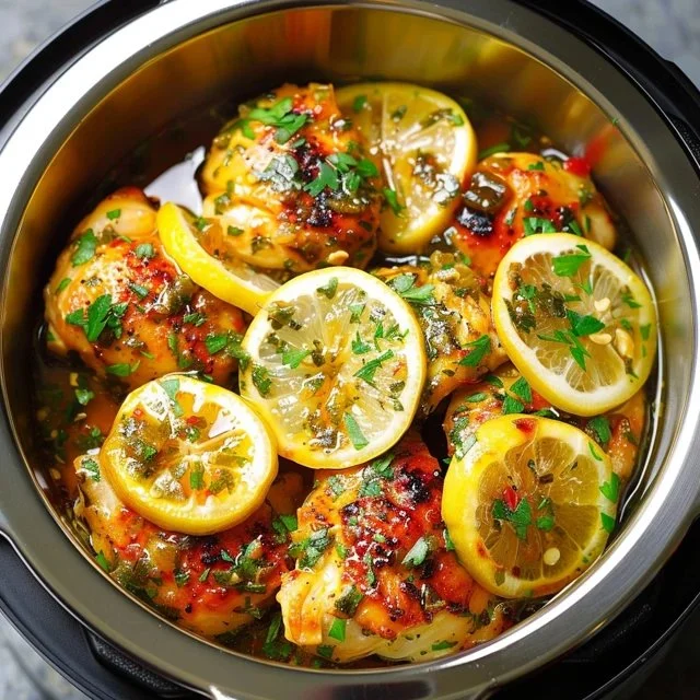 Slow Cooker Lemon Garlic Butter Chicken