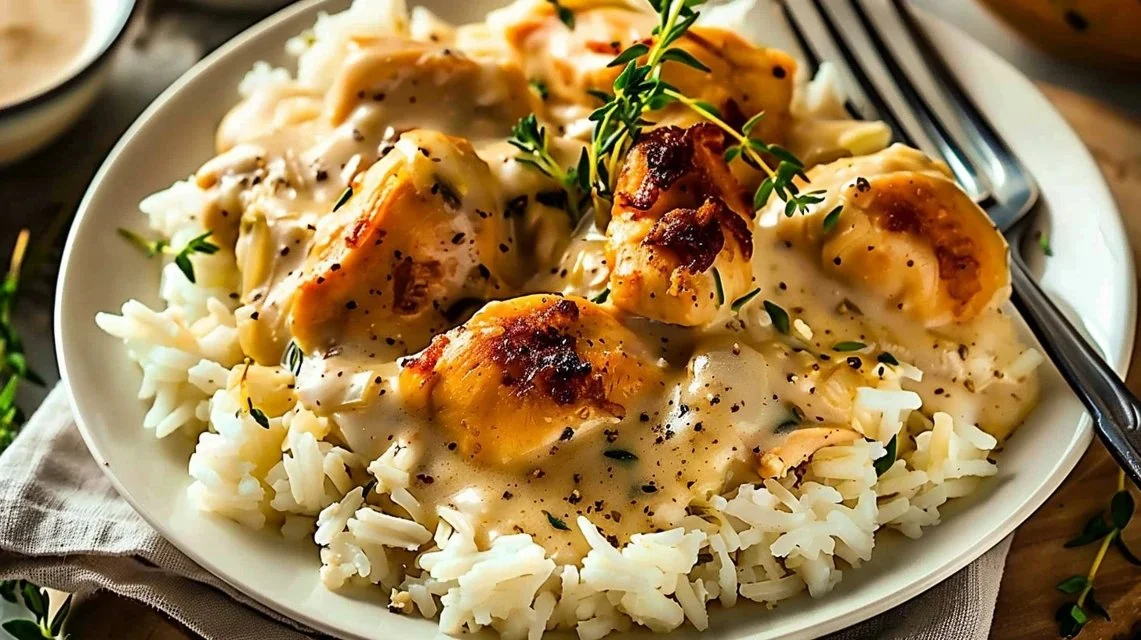 Smothered Chicken and Rice