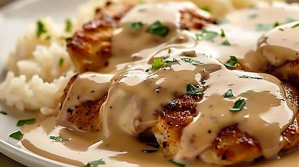 Smothered Chicken and Rice