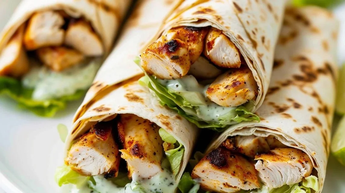 Tasty Grilled Chicken Wraps