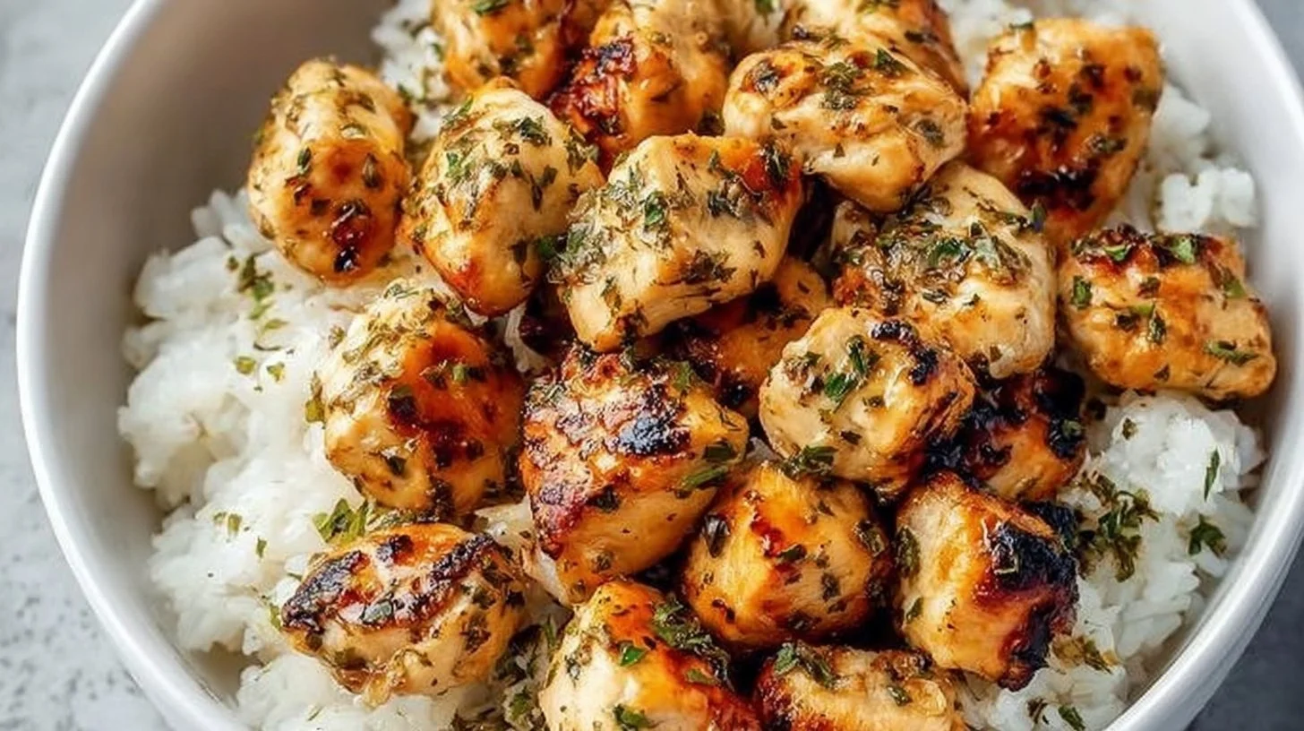 15-Minute Chicken Bites with Garlic Butter