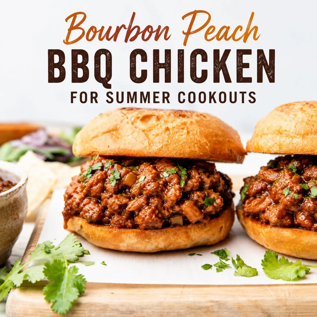 Bourbon Peach BBQ Chicken for Summer Cookouts