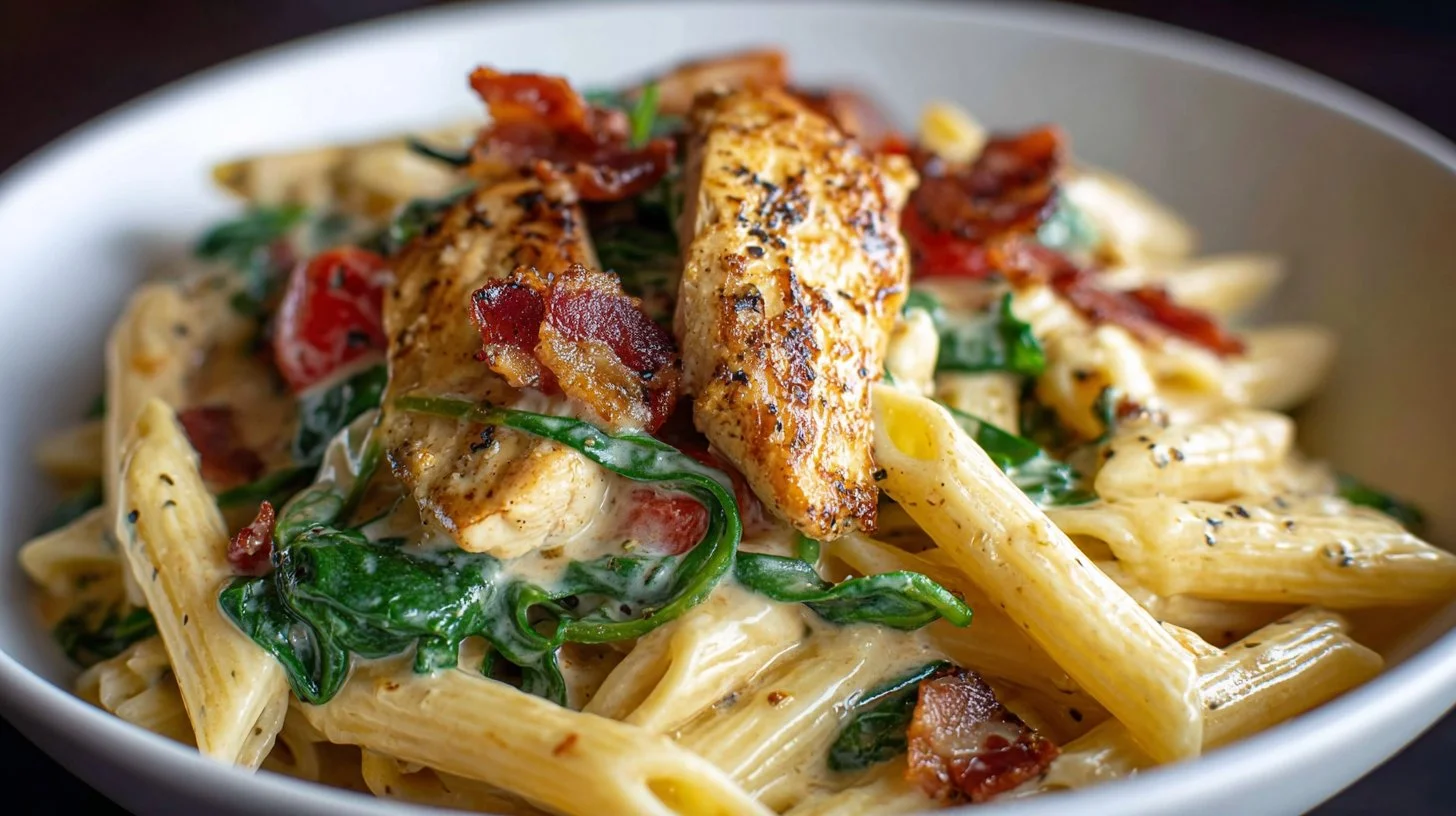 Chicken Bacon Spinach Penne