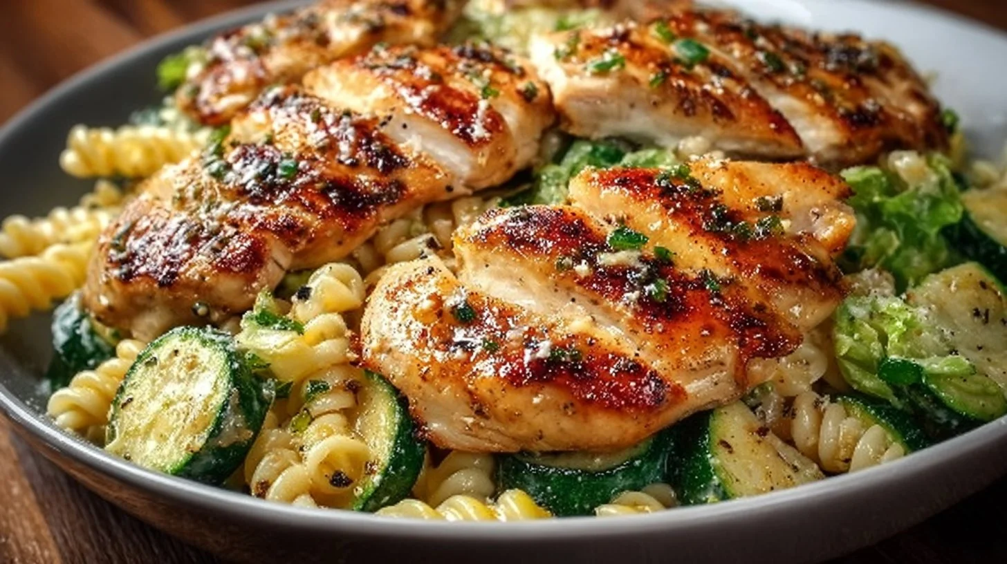 Chicken Caesar Pasta Salad – High Protein Chicken Recipe