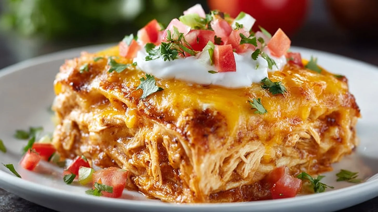 Easy Cheesy Chicken Enchilada Casserole for Busy Weeknights
