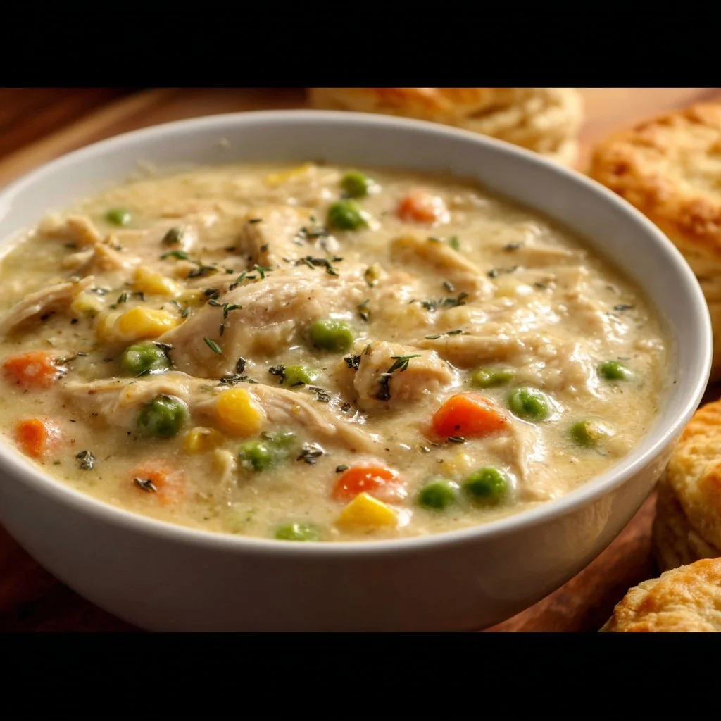 Easy Chicken Pot Pie Soup Crockpot