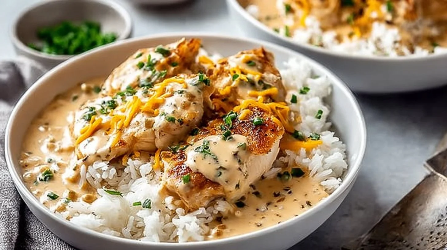 Easy Creamy Chicken and Rice