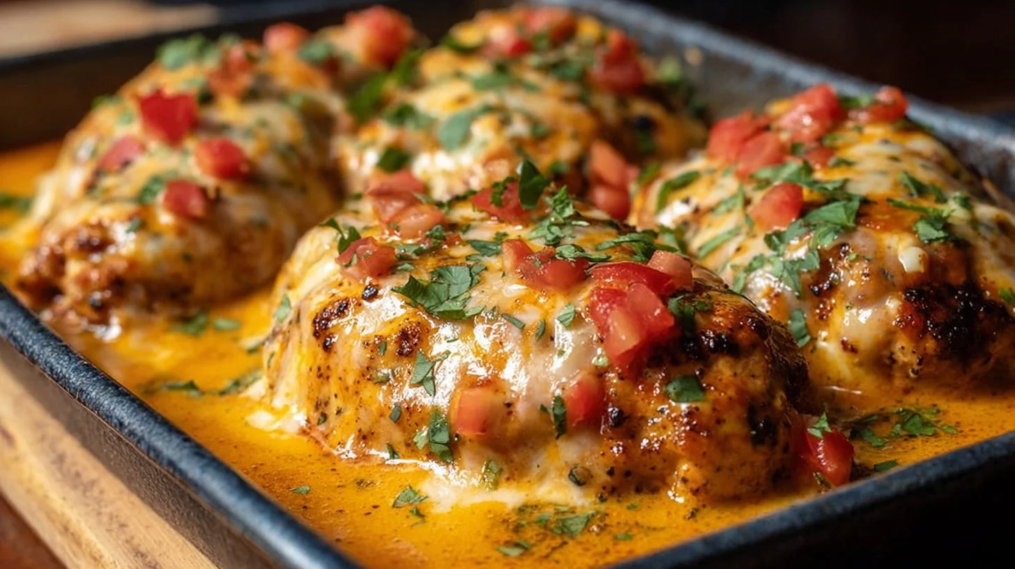 Flavorful Baked Queso Chicken