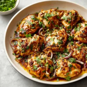 Delicious Garlic Butter Chicken Dinner served with sides