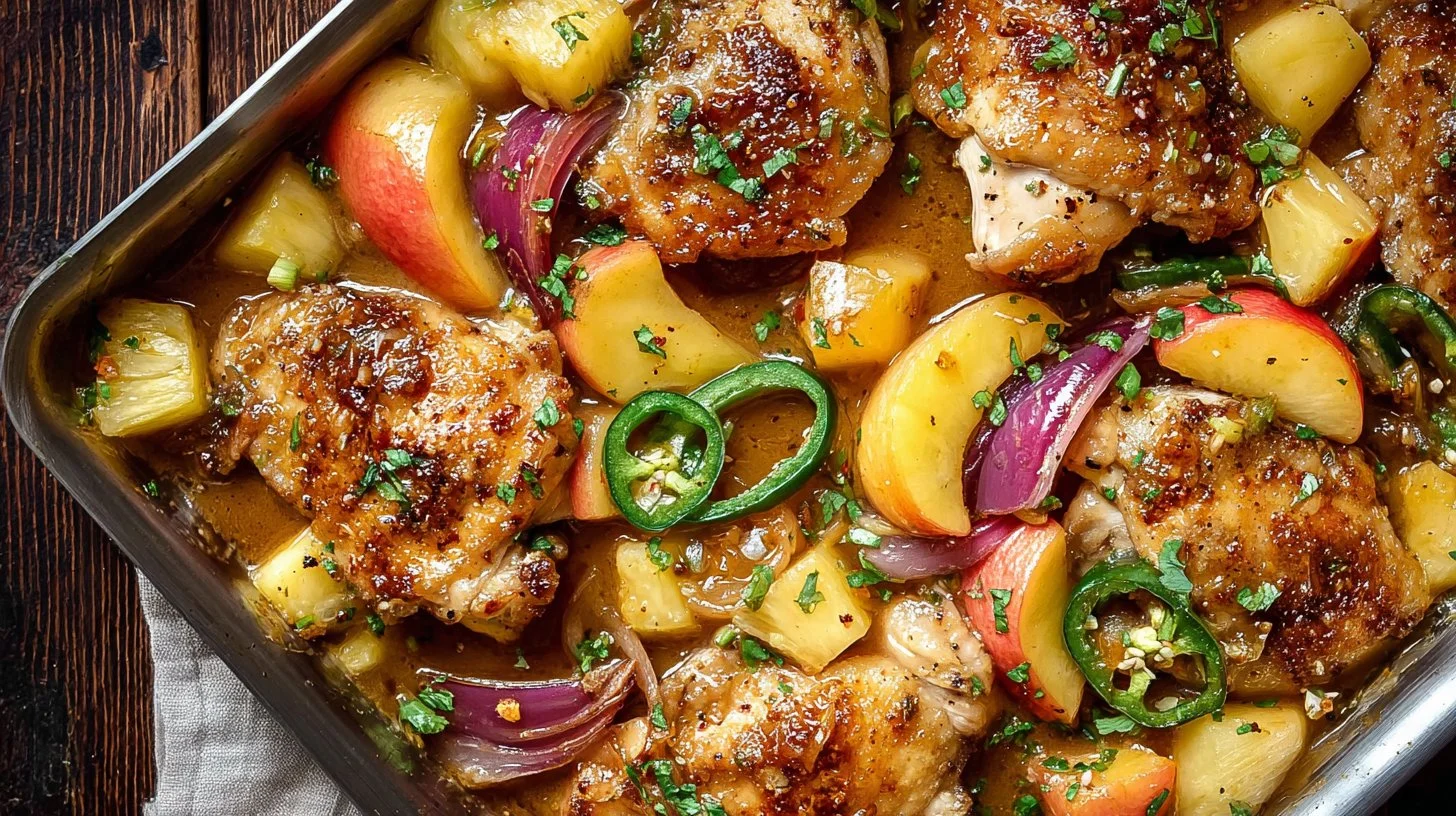 Hawaiian Chicken Sheet Pan for Busy Nights