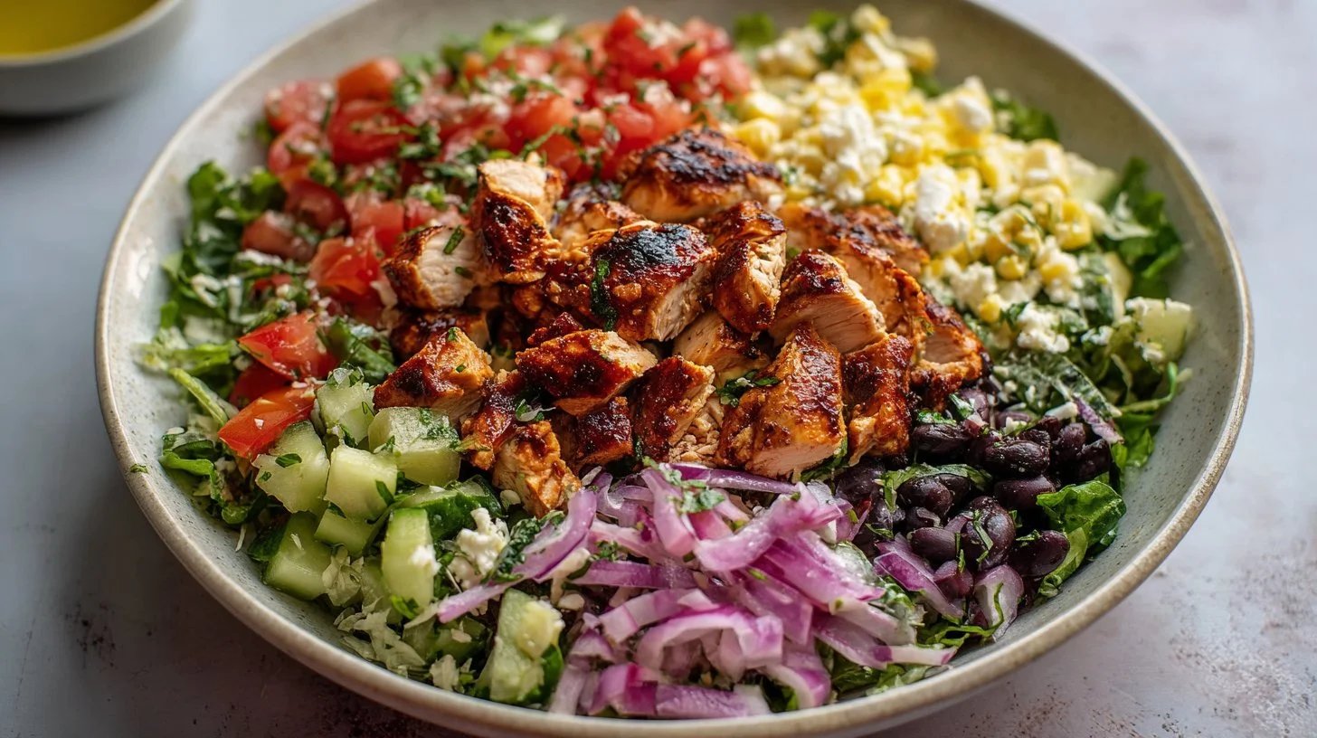 Healthy BBQ Chicken Chopped Salad