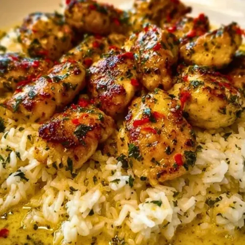Delicious Hot Honey Chicken Bowls with Sweet Heat served in a bowl