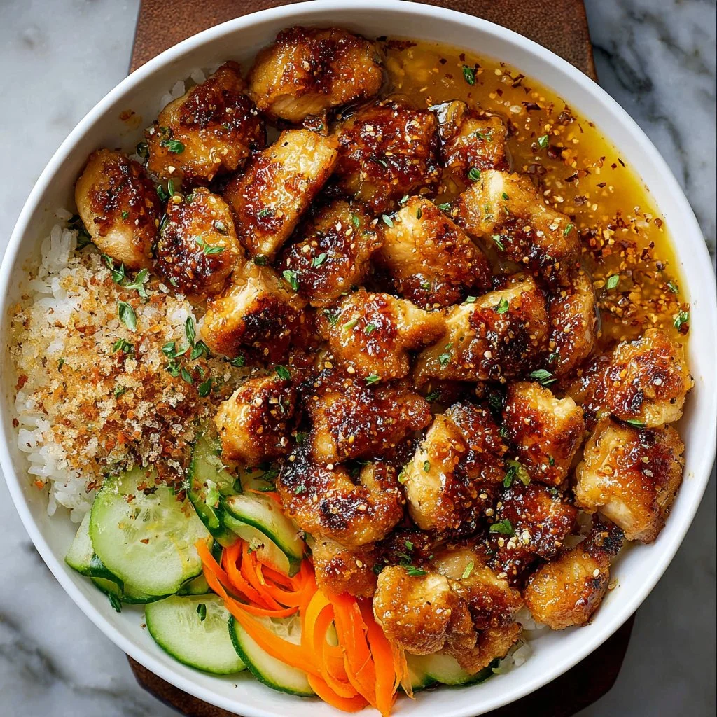Delicious Korean BBQ Chicken Bowls ready in 20 minutes