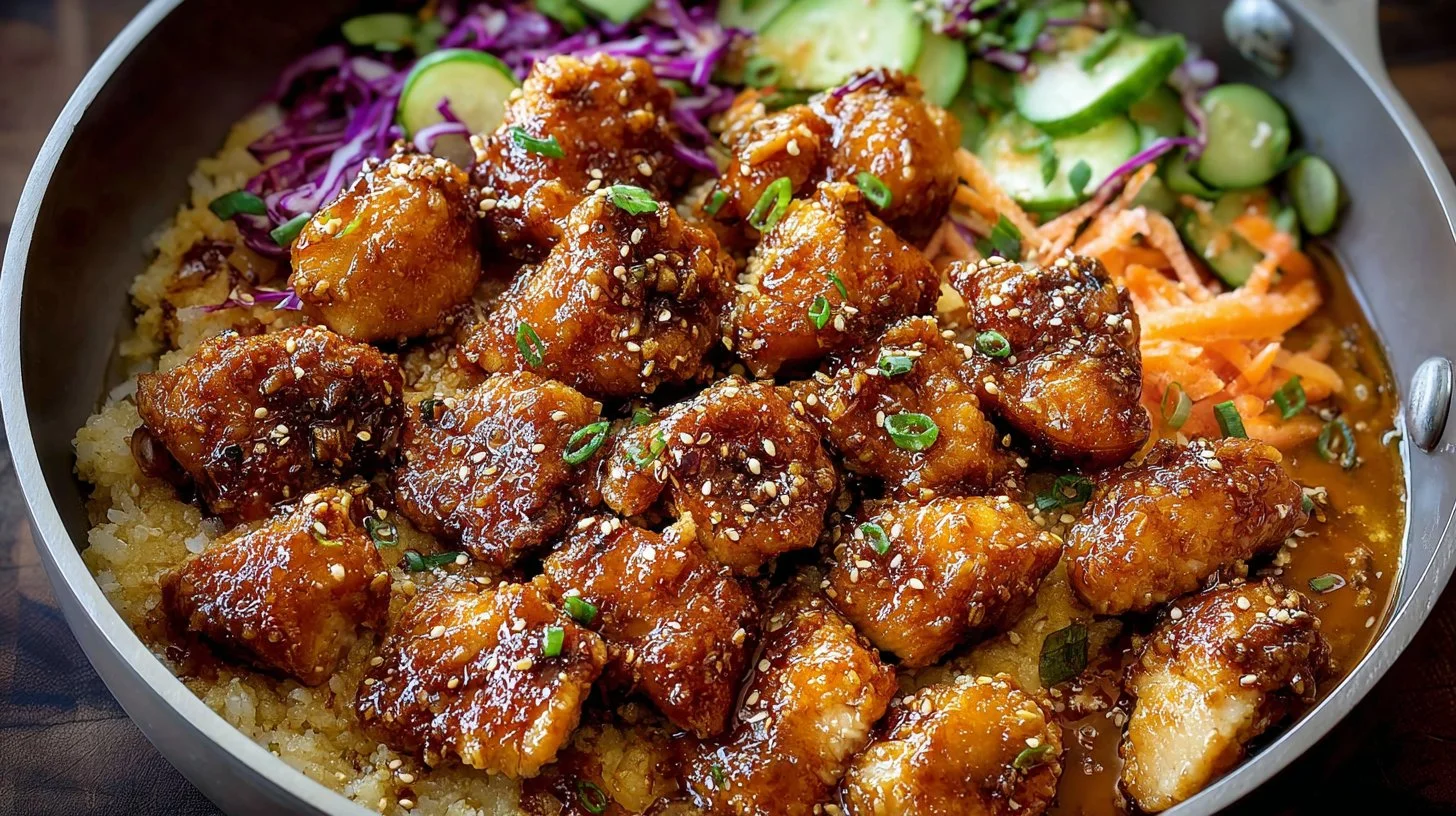 Korean BBQ Chicken Bowls in 20 Minutes