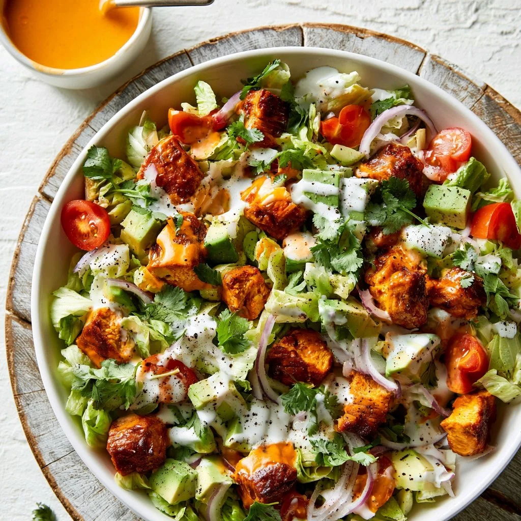 Crispy Buffalo Chicken Salad