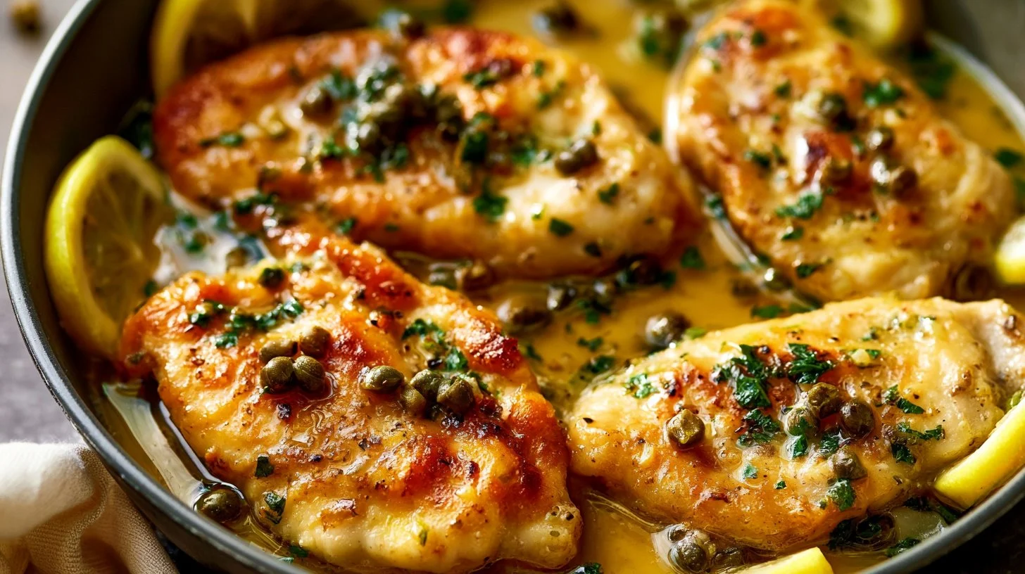 Chicken Piccata is already in English.