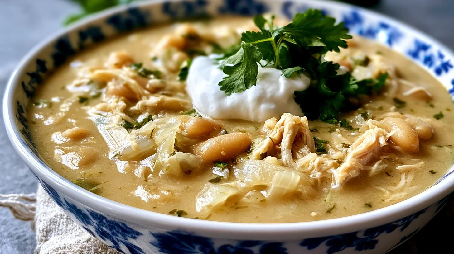 Crockpot Creamy White Chicken Chili