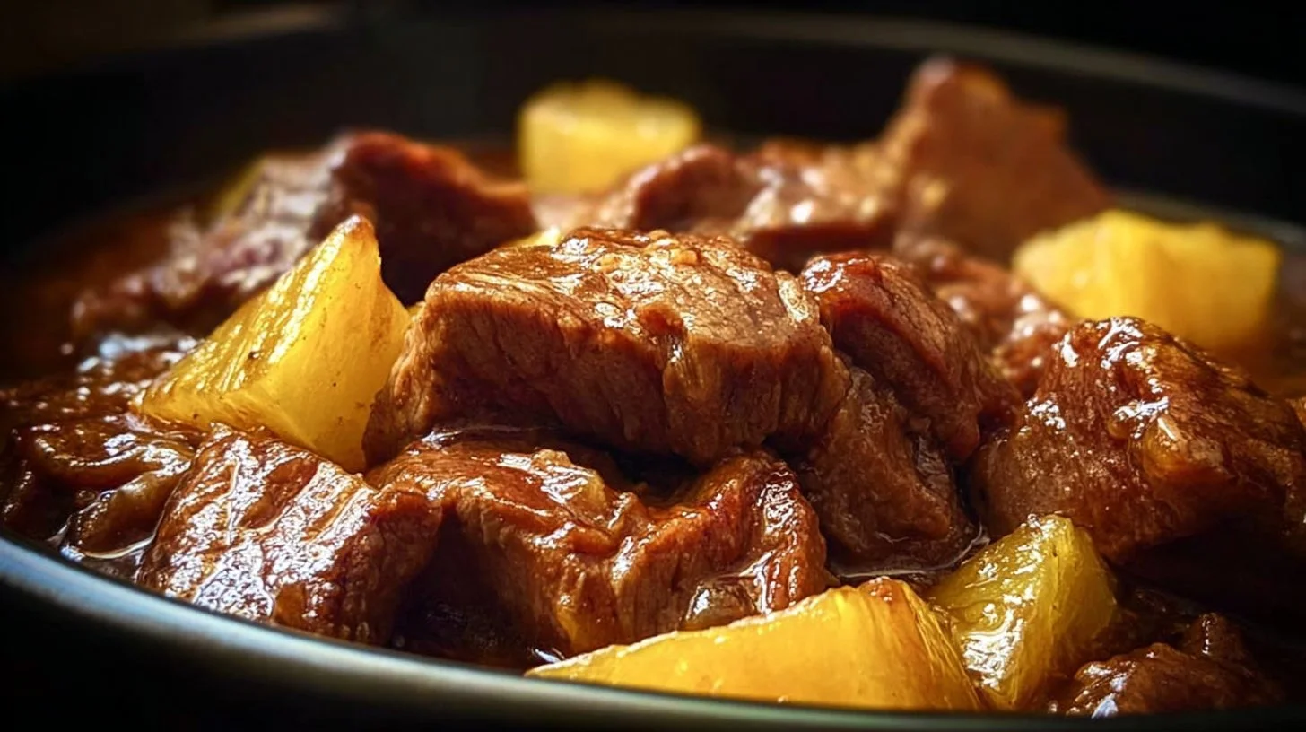 Delicious Pineapple Pork in a Slow Cooker