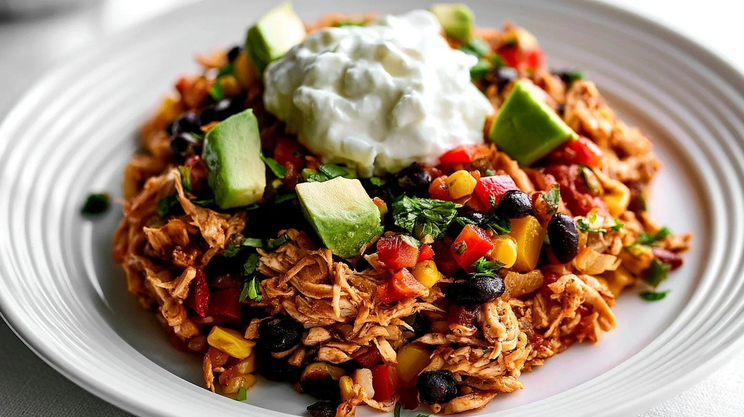 Easy Chicken Burrito Casserole
