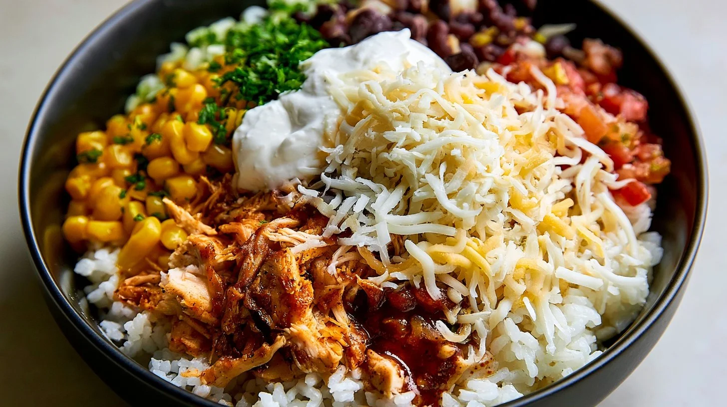 Easy Crockpot Chicken Burrito Bowls for a Healthy Family Dinner