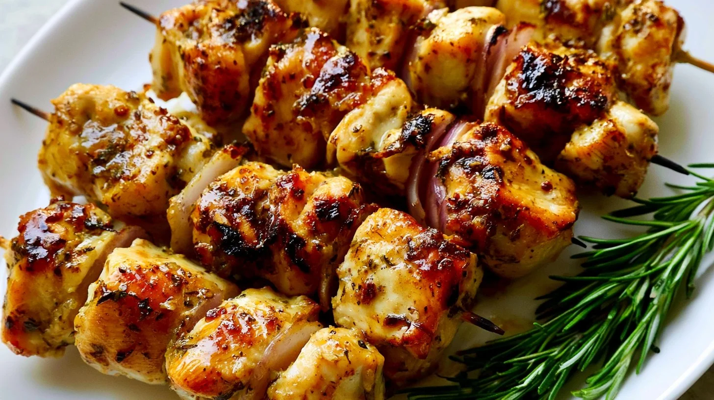 Easy Greek Grilled Chicken Skewers